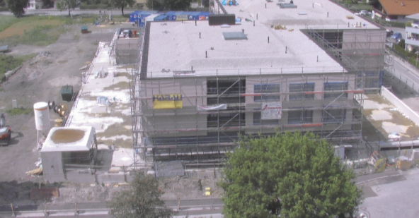 Zeitraffervideo Neubau Sozialzentrum Wattens