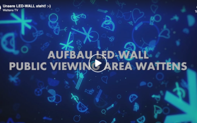 Unsere LED-Wall steht!